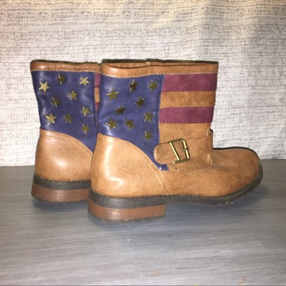 American Flag Boots by Bamboo-8 - Picture 3 of 4